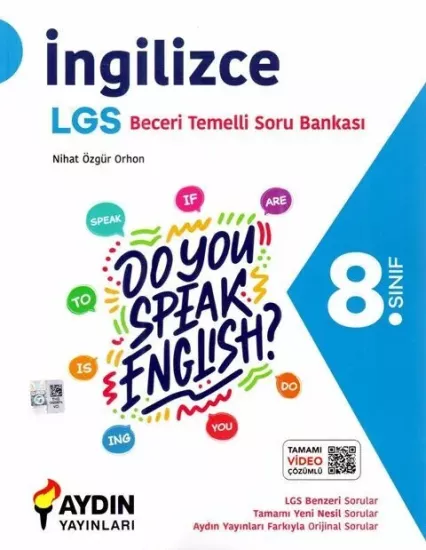 8. Sınıf İngilizce Beceri Temelli Soru Bankası Aydın Yayınları