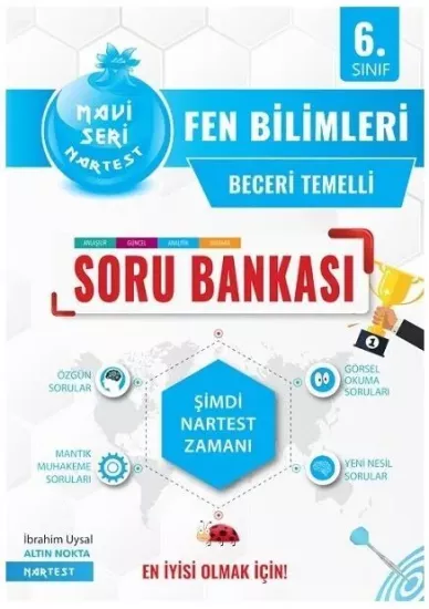 6. Sınıf Fen Bilimleri Mavi Soru Bankası Nartest Yayınları - Hemen Satın Al