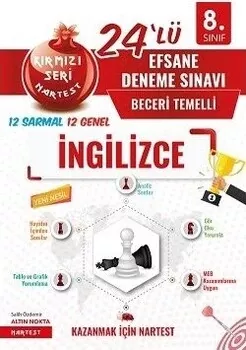 Nartest 8. Sınıf Kırmızı Nar Efsane İngilizce 24 Deneme Nartest Yayınları - Hemen Satın Al