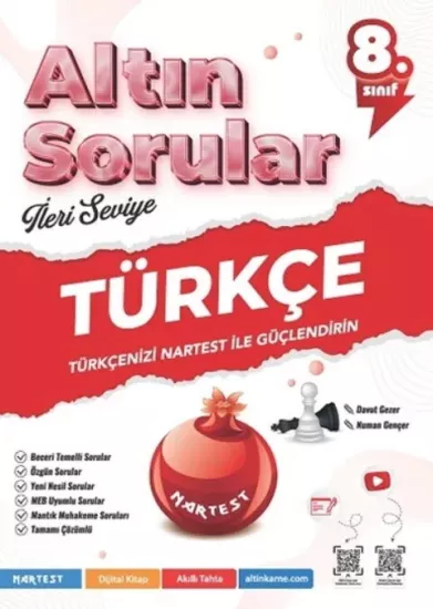 8. Sınıf Power-up Türkçe Soru Bankası Nartest Yayınları