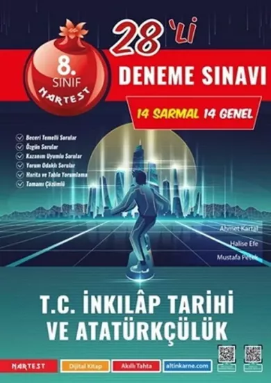 8. Sınıf Nar Tanesi T.C. İnkılap Tarihi Ve Atatürkçülük 28 li Deneme Sınavı Nartest Yayınları - Hemen Satın Al
