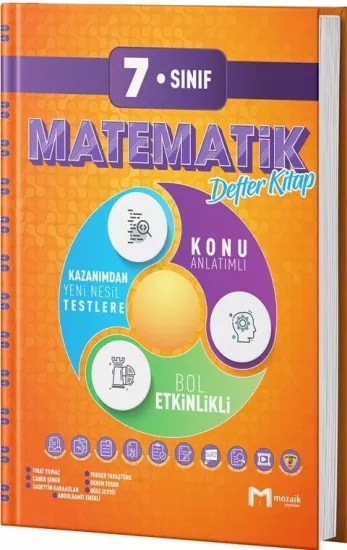 7. Sınıf Matematik Defter Kitap Mozaik Yayınları
