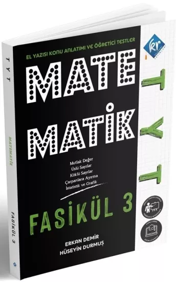 KR Akademi TYT Matematik El Yazısı Konu Anlatım 3. Fasikül KR Akademi Yayınları - Hemen Satın Al