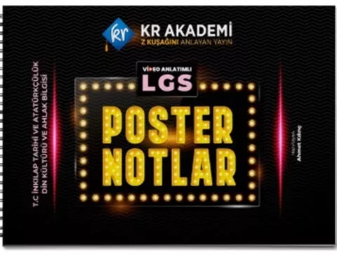 LGS İnkılap Tarihi ve Din Kültürü Poster Notları KR Yayınları