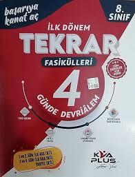 8.Sınıf LGS İlk Dönem Tekrar Fasikülleri 4 Günde Devri Alem Koray Varol Akademi