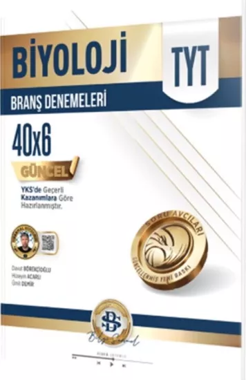 TYT Biyoloji 40 x 6 Branş Denemeleri Bilgi Sarmal Yayınları - Hemen Satın Al