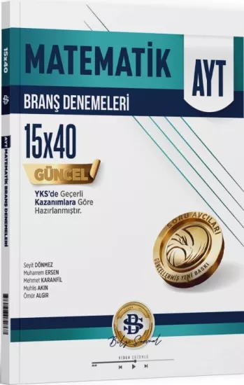 AYT Matematik 15 x 40 Branş Denemeleri Bilgi Sarmal Yayınları - Hemen Satın Al