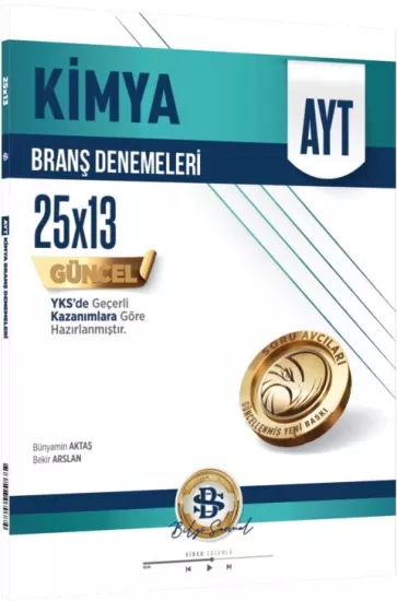 Bilgi Sarmal AYT Kimya 25 x 13 Branş Denemeleri Bilgi Sarmal Yayınları - Hemen Satın Al