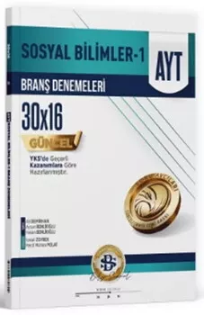 Bilgi Sarmal AYT Sosyal Bilimler 1 30 x 16 Branş Denemeleri Bilgi Sarmal Yayınları - Hemen Satın Al