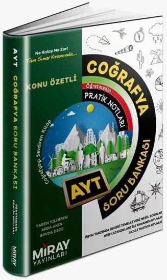 AYT Coğrafya Konu Özetli Soru Bankası Miray Yayınları - Hemen Satın Al