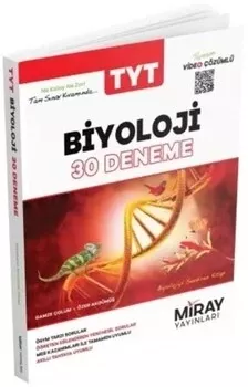 TYT Biyoloji 30 Deneme Video Çözümlü Miray Yayınları - Hemen Satın Al