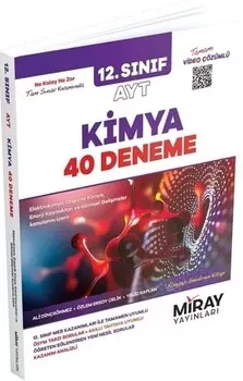 12. Sınıf AYT Kimya 40 Deneme Video Çözümlü Miray Yayınları - Hemen Satın Al