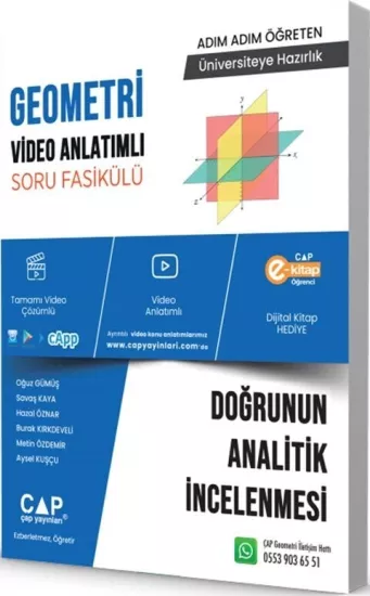 Geometri Doğrunun Analitik İncelenmesi Çap Yayınları - Hemen Satın Al