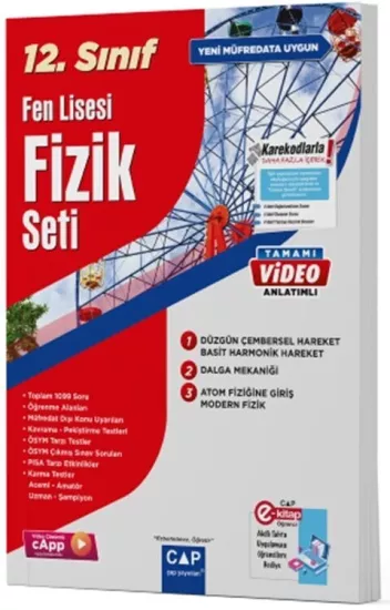 Çap 12. Sınıf Fen Lisesi Fizik Seti Çap Yayınları - Hemen Satın Al