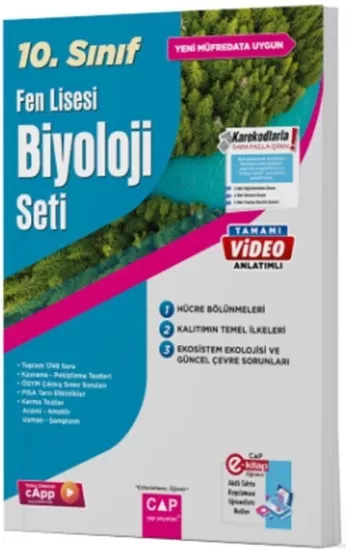 Çap 10. Sınıf Fen Lisesi Biyoloji Seti Çap Yayınları - Hemen Satın Al