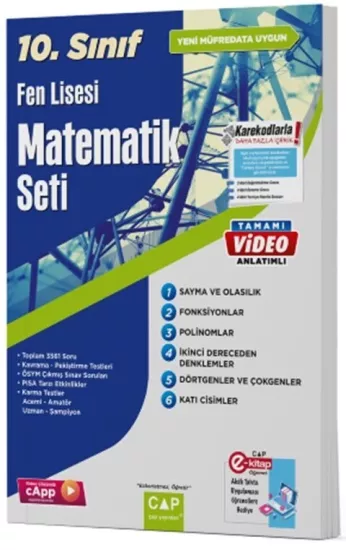 10. Sınıf Fen Lisesi Matematik Seti Çap Yayınları - Hemen Satın Al