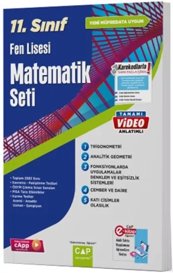 Çap 11. Sınıf Matematik Fen Lisesi Seti Çap Yayınları - Hemen Satın Al