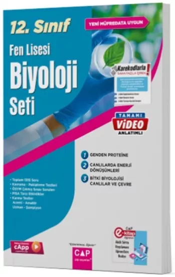 12. Sınıf Fen Lisesi Biyoloji Seti Çap Yayınları - Hemen Satın Al