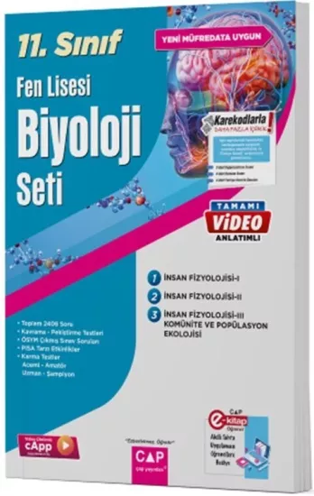 11. Sınıf Biyoloji Fen Lisesi Seti Çap Yayınları - Hemen Satın Al