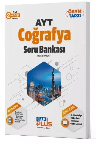 AYT Coğrafya Plus Soru Bankası Çap Yayınları - Hemen Satın Al