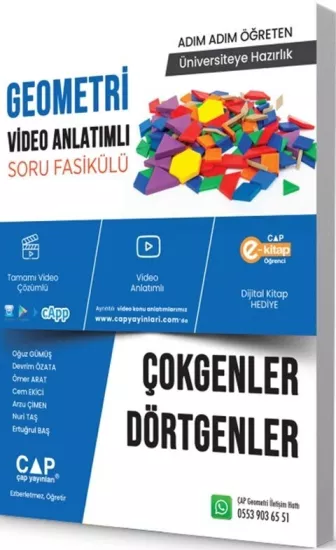 Çap Yayınları Çokgenler ve Dörtgenler Konu Anlatımlı Soru Bankası Çap Yayınları - Hemen Satın Al