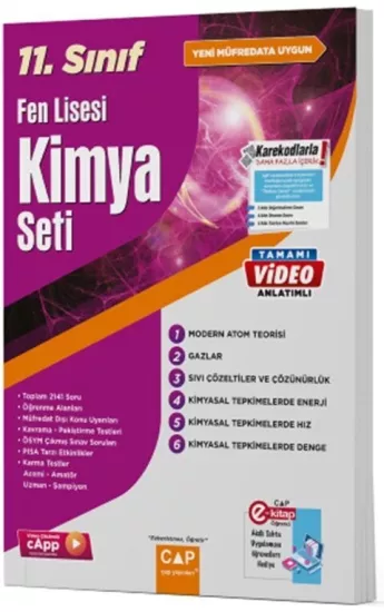Çap 11. Sınıf Fen Lisesi Kimya Seti Çap Yayınları - Hemen Satın Al