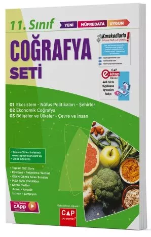 11. Sınıf Coğrafya Seti Çap Yayınları - Hemen Satın Al
