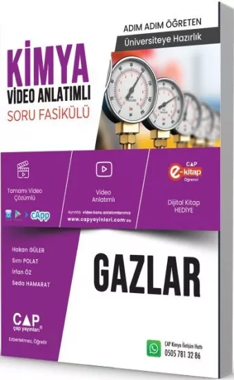Üniversiteye Hazırlık Kimya Gazlar Konu Anlatımlı Soru Bankası Çap Yayınları - Hemen Satın Al