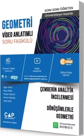 Çap Geometri Çemberin Analitik İncelenmesi Dönüşümlerle Geometri Çap Yayınları - Hemen Satın Al