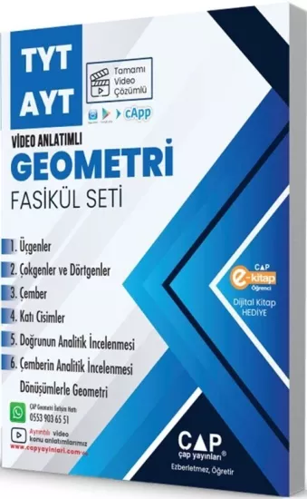 Çap TYT AYT Geometri Seti Çap Yayınları - Hemen Satın Al