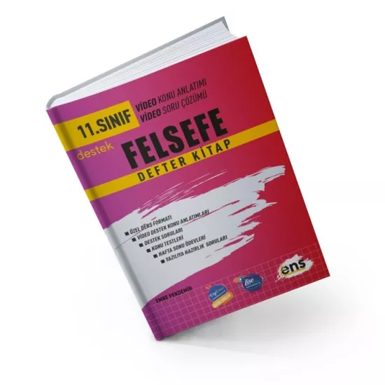 Ens Yayınları 11. Sınıf Felsefe Defter Kitap ENS Yayıncılık - Hemen Satın Al