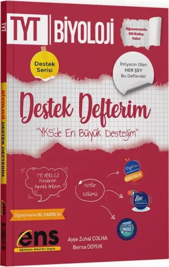 TYT Biyoloji Destek Defterim ENS Yayıncılık - Hemen Satın Al