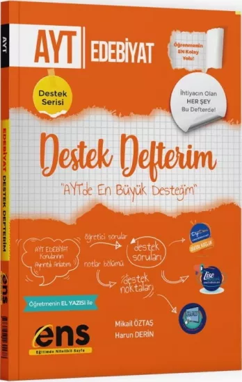 AYT Türk Dili ve Edebiyatı Destek Defterim ENS Yayıncılık - Hemen Satın Al
