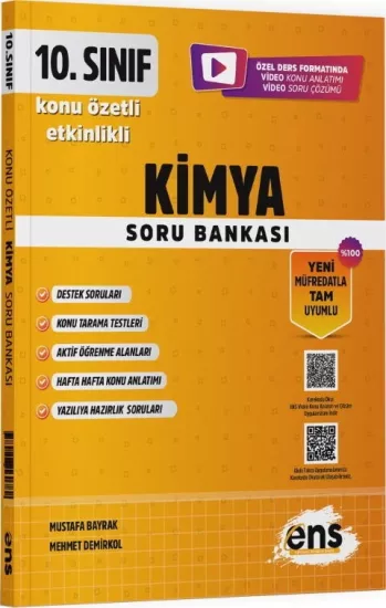 10. Sınıf Kimya Etkinlikli Soru Bankası ENS Yayıncılık - Hemen Satın Al