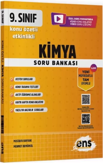 9. Sınıf Kimya Etkinlikli Soru Bankası ENS Yayıncılık - Hemen Satın Al