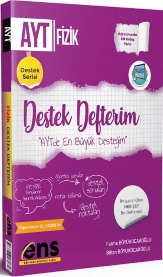 AYT Fizik Destek Defterim ENS Yayıncılık - Hemen Satın Al