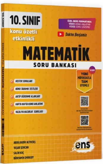 10. Sınıf Matematik Etkinlikli Soru Bankası ENS Yayıncılık - Hemen Satın Al