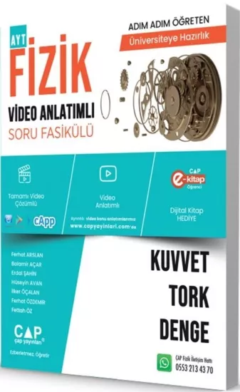 Çap Fizik Kuvvet Tork Denge Konu Anlatımlı Soru Bankası Çap Yayınları - Hemen Satın Al