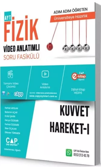 Çap Fizik Kuvvet Hareket 1 Konu Anlatımlı Soru Bankası Çap Yayınları - Hemen Satın Al