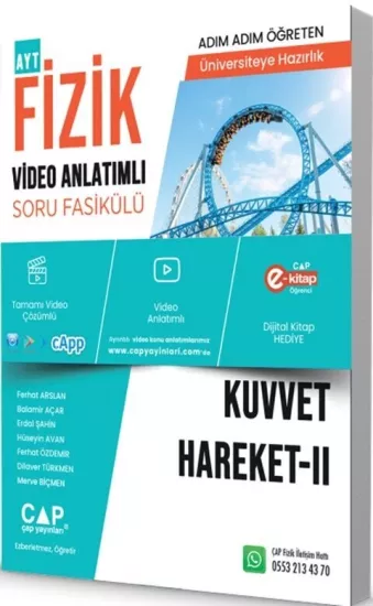 Çap Fizik Kuvvet Hareket 2 Konu Anlatımlı Soru Bankası Çap Yayınları - Hemen Satın Al