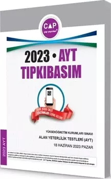 AYT 2023 Tıpkı Basım Çap Yayınları - Hemen Satın Al