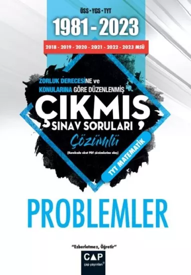 Üniversiteye Hazırlık 1981 2023 Çıkmış Sorular Problemler Çap Yayınları - Hemen Satın Al
