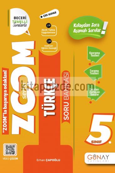 5. Sınıf Zoom Serisi Türkçe Soru Bankası Günay Yayınları