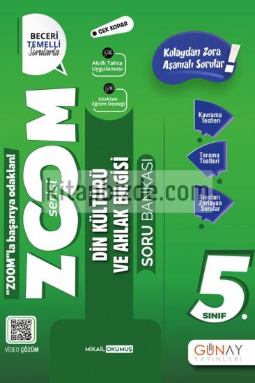5. Sınıf Zoom Serisi Din Kültürü Soru Bankası Günay Yayınları