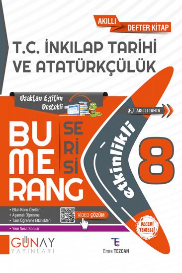 8. Sınıf Bumerang Etkinlikli İnkılap Tarihi Günay Yayınları