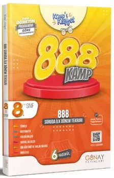 8. Sınıf 888 Soruda İlk Dönem Kamp Kitabı Günay Yayınları - Hemen Satın Al