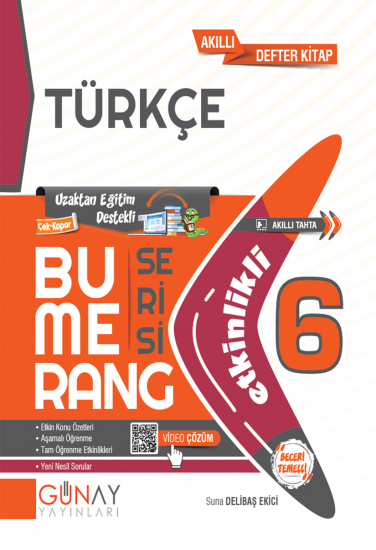 6. Sınıf Bumerang Etkinlikli Türkçe Günay Yayınları