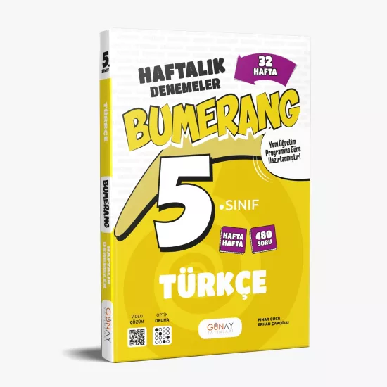 5. Sınıf Türkçe Bumerang 32 Haftalık Denemeleri Günay Yayınları