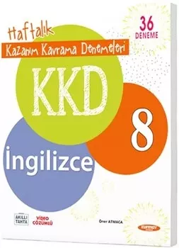 8. Sınıf İngilizce KKD Haftalık Kazanım Kavrama Denemeleri Kurmay ELT - Hemen Satın Al