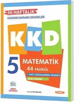 5. Sınıf Matematik Haftalık Kazanım Kavrama Denemeleri Kurmay ELT - Hemen Satın Al